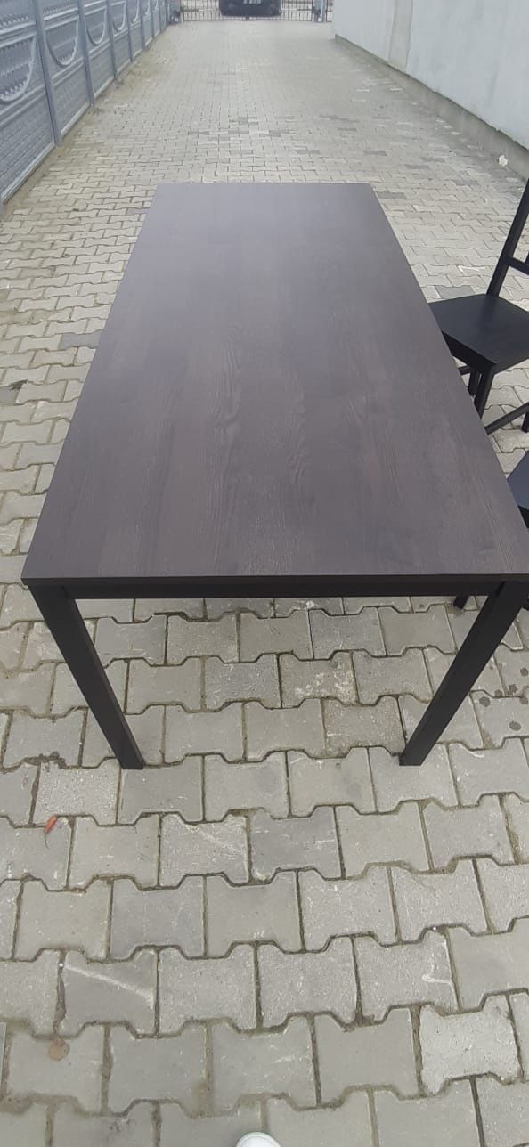 Stół rozkładany Ikea Vangsta + 2 krzesła