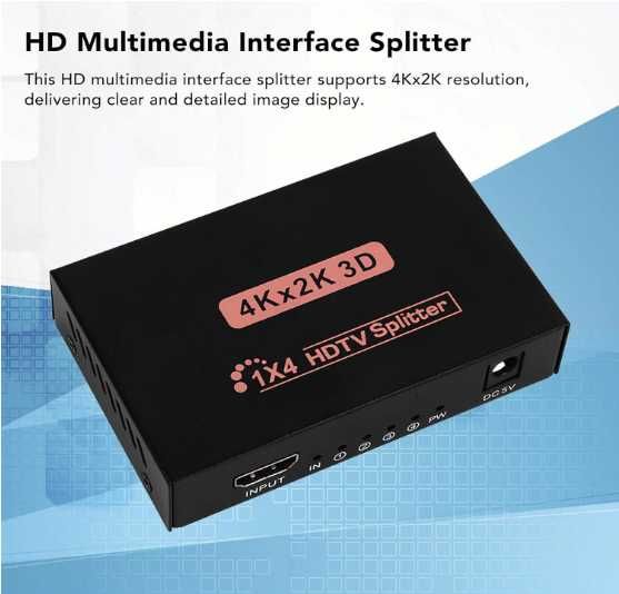 Rozdzielacz Interfejsu Multimedialnego 4K 2K HDMI
