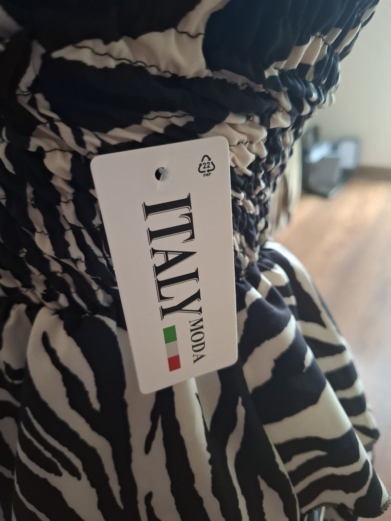 Sukienka zebra na lato
