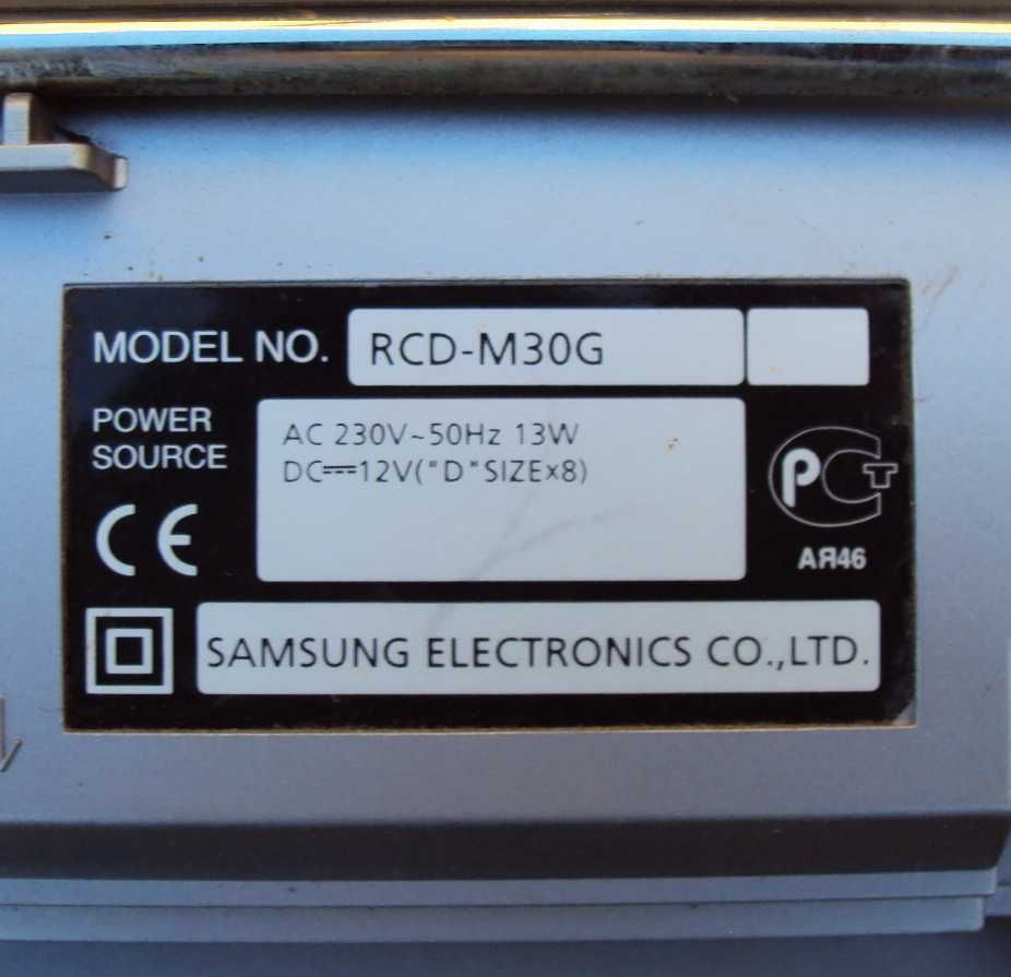 SAMSUNG RCD-M30G кассетный магнитофон радио FM CD проигрыватель