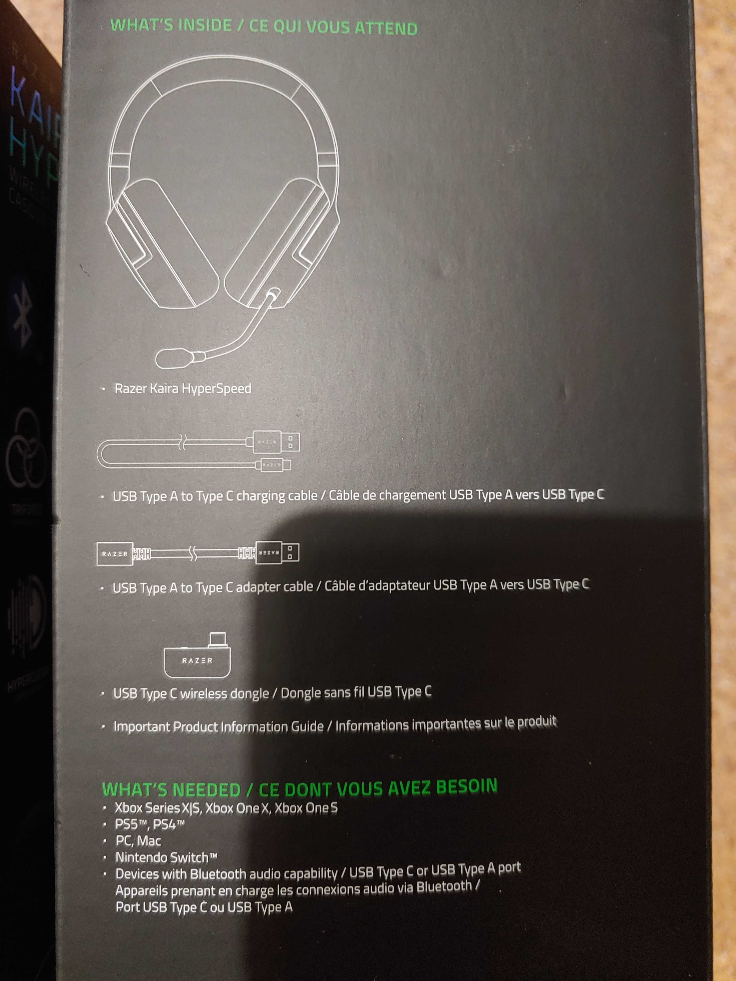 Бездротові ігрові навушники Razer Kaira Hyperspeed