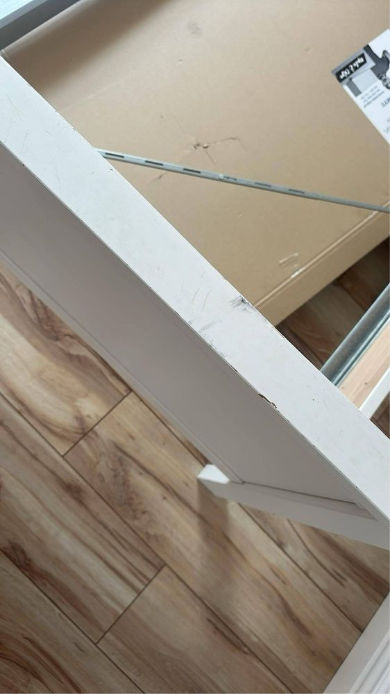 Lozko malzenskie hemnes ikea 180x200 + materac