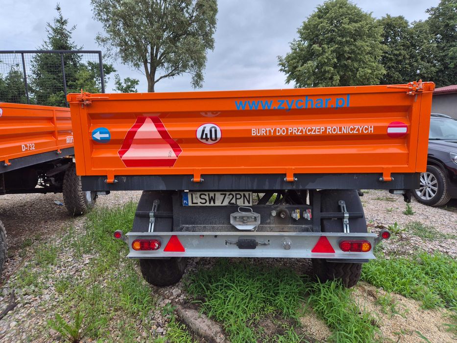 2 x przyczepa ciężarowa rolnicza Autosan D-732