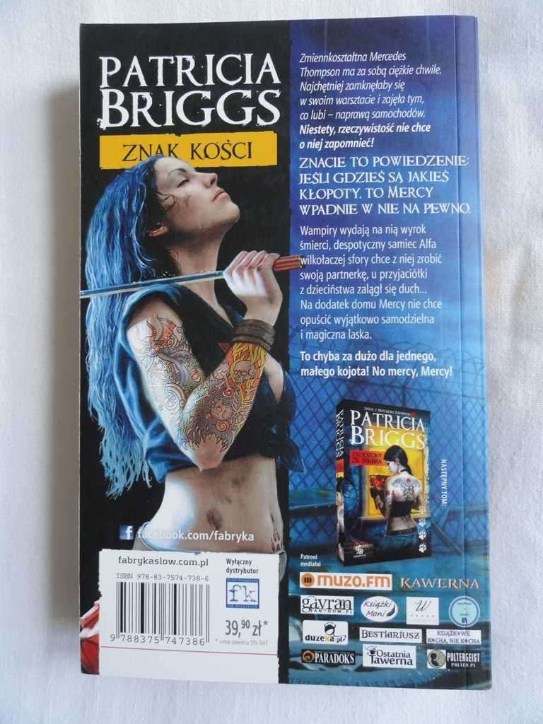 Patricia Briggs - Znak kości - t. 4 - seria z Mercedes Thompson - nowa