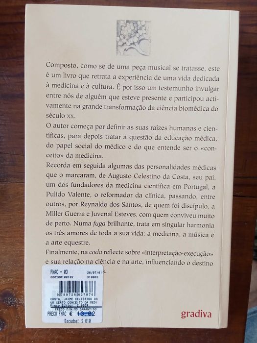 Jaime Celestino da Costa - Um certo conceito da Medicina