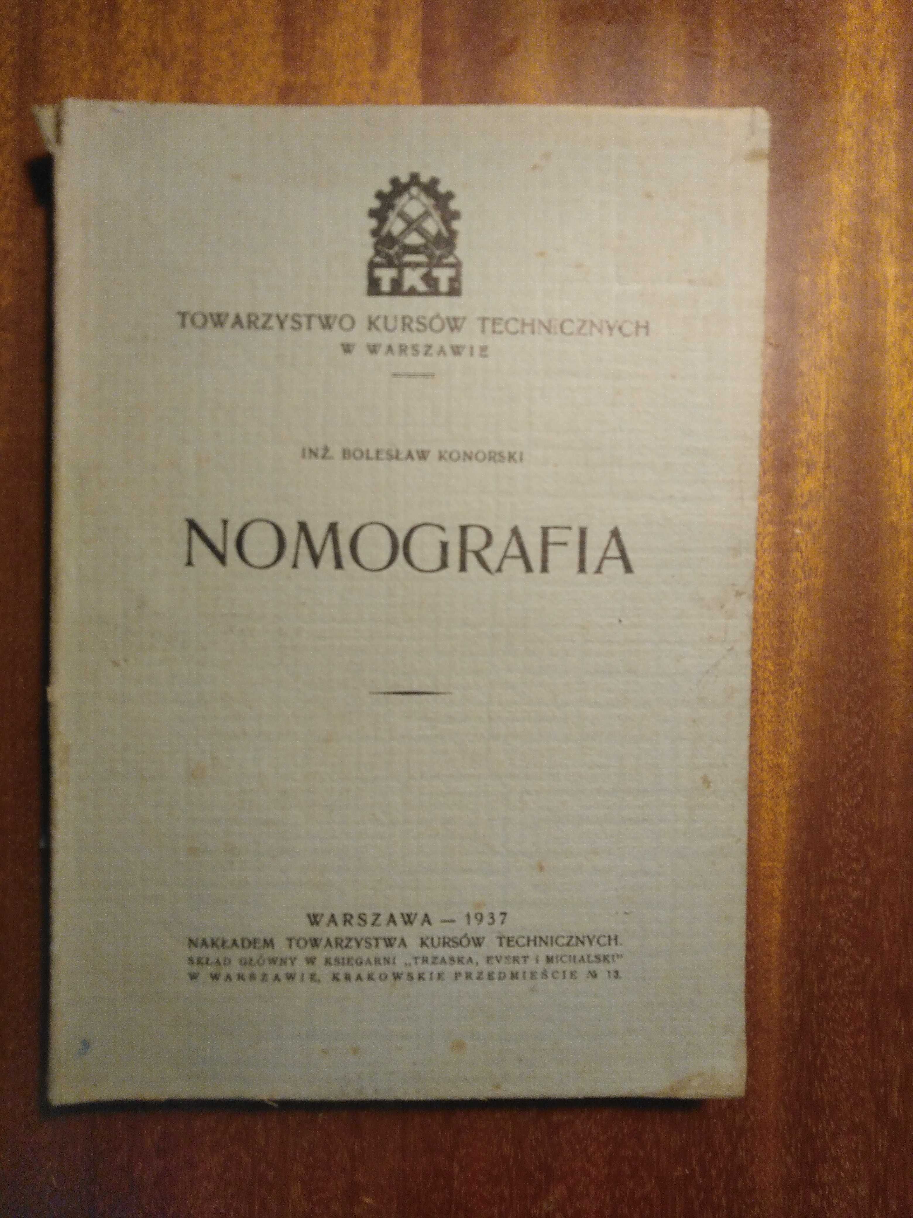 Nomografia - 2 podręczniki - 1937