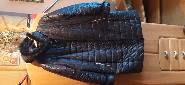 Пальто с капюшоном, размер 62