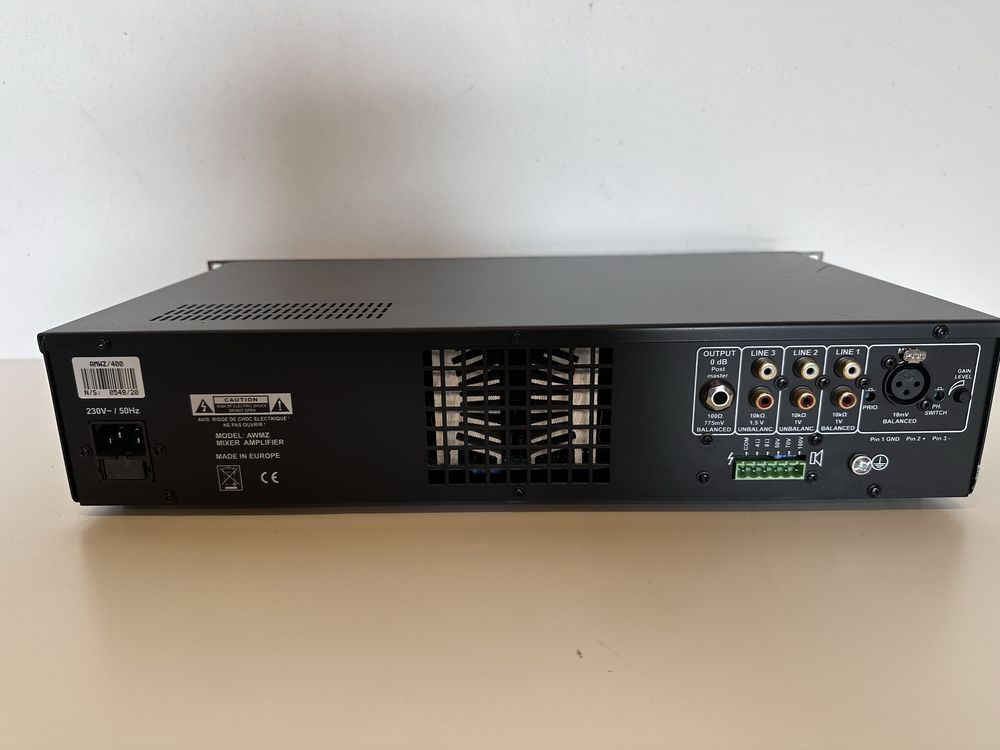 AudioArt AWMZ/400W – wzmacniacz 400 W, instalacja 100 V