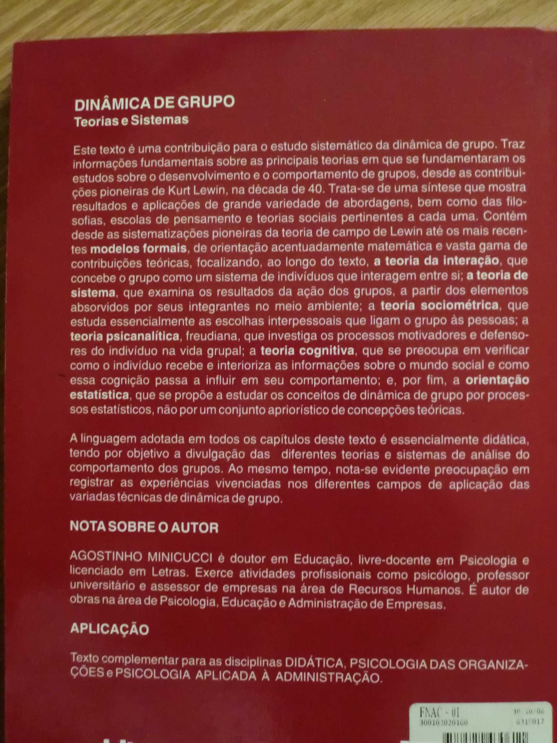 Dinâmica de Grupo - Teorias e Sistemas de Agostinho Minicucci