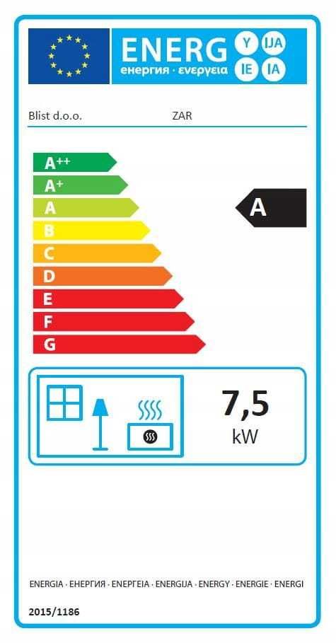 Kominek BLIST Żar 12 kW Wolnostojący Żeliwno szamotowy Piec typu Koza