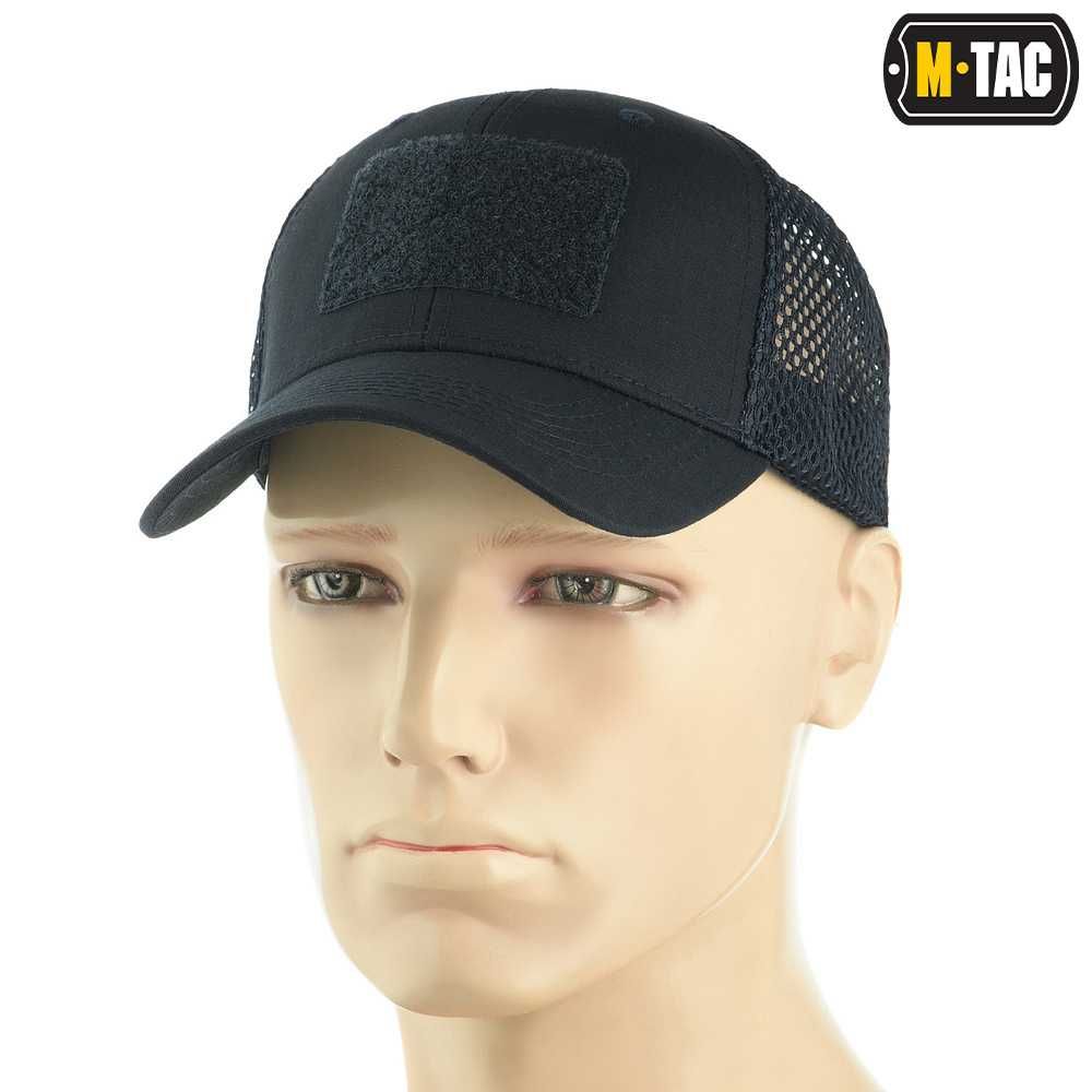 Czapka z daszkiem siatka na rzep Flex Rip-Stop Dark Navy Blue lxl