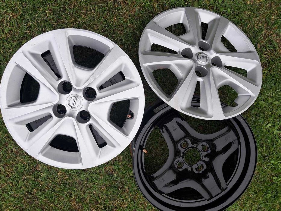 Felgi 15 OPEL 4x100 CORSA D E Strukturalne stalowe czujniki kołpaki