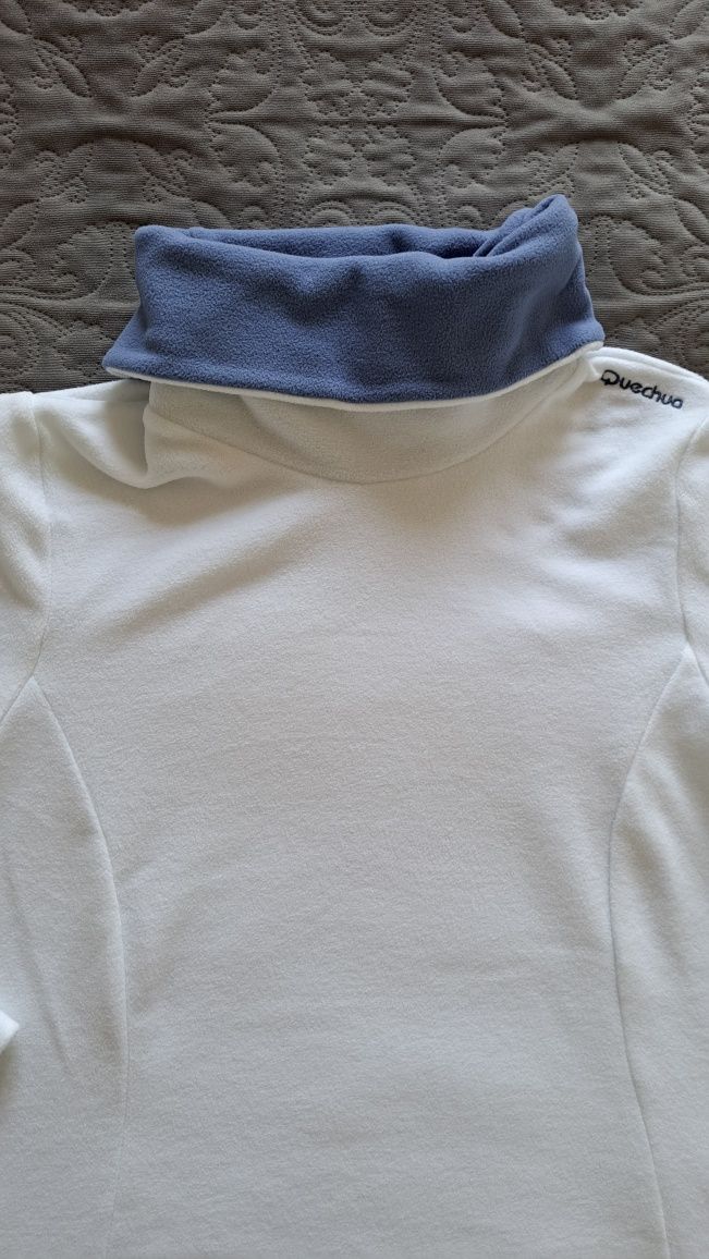 Polar damski golf polarowy Decathlon Quechua rozmiar M biały