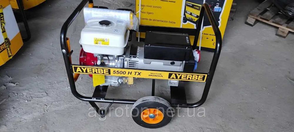 генератор AYERBE 5500 H TX (3,9-4,2кВт/400В, ручной запуск)