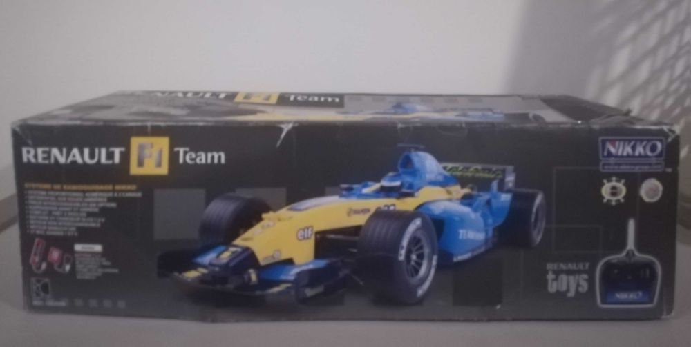 carro formula1 nikko renault comando controle remoto vintage rc