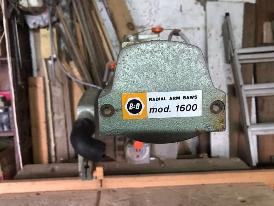 Dewalt radial arm saw mod 1600 (maquina de corte de madeira)