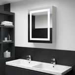 Vidaxl Szafka Łazienkowa Z Lustrem I Led, 50 X 13 X 70 Cm