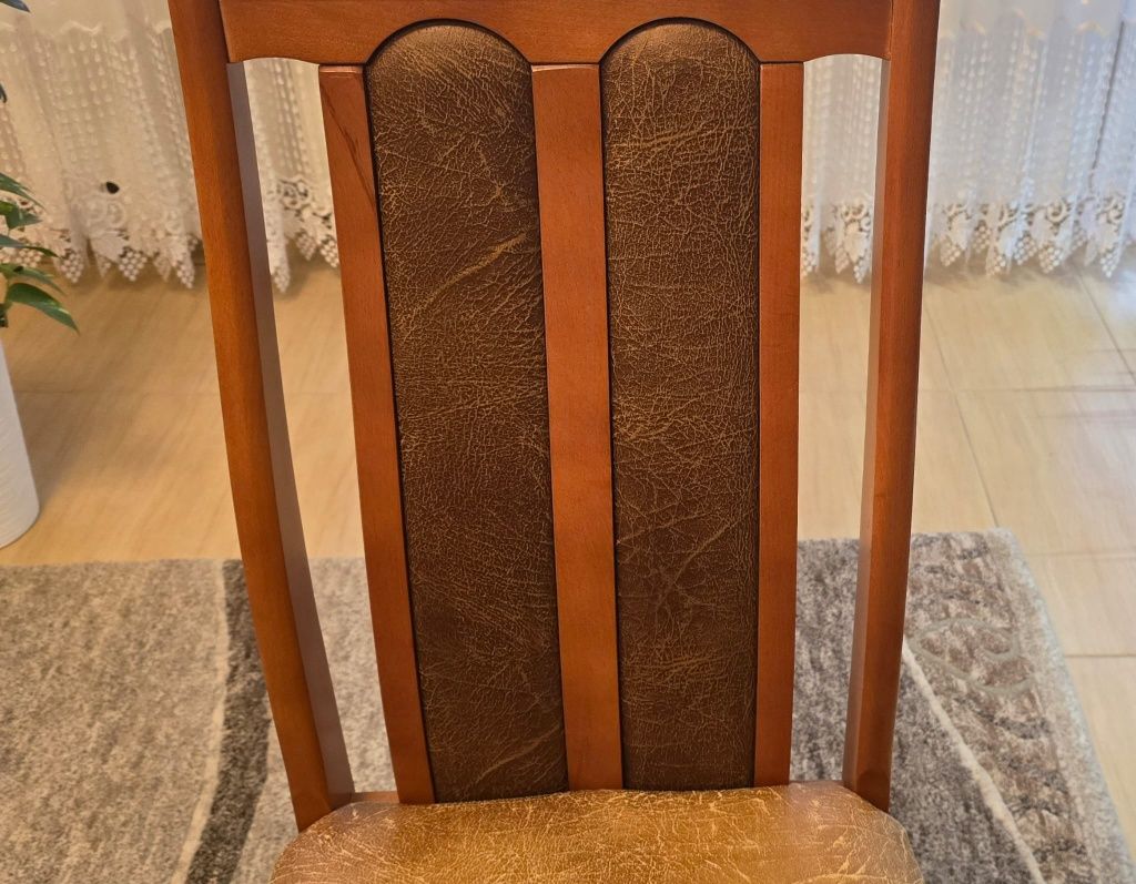 Krzesła 6 sztuk lite drewno - cena za komplet