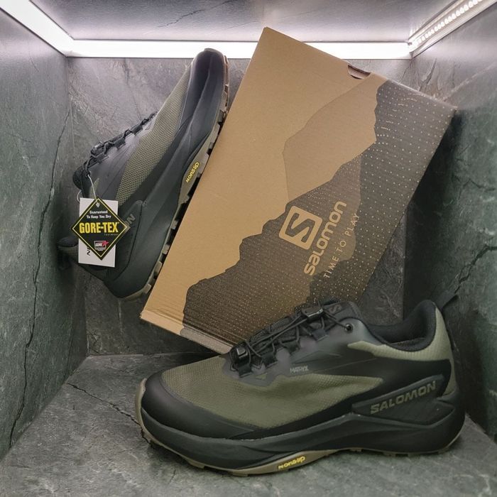 SALE! Чоловіче взуття "ХАКІ" Salomon Genesis GORE-TEX. Саломон 41-46