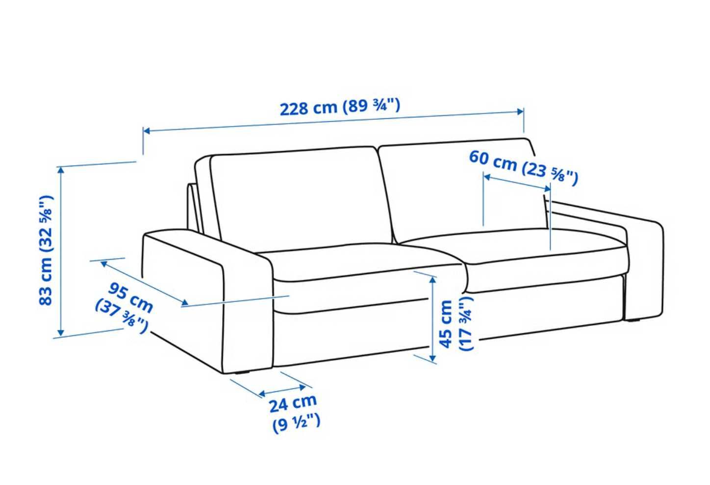 Sofá IKEA Kivik 3 lugares