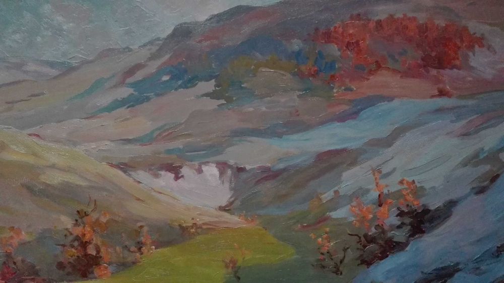 Осенние Карпаты в 1943г. Художник Георгий Кононов (1896гр.)