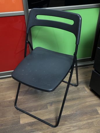 Czarne Rozkładane Krzesło Ikea