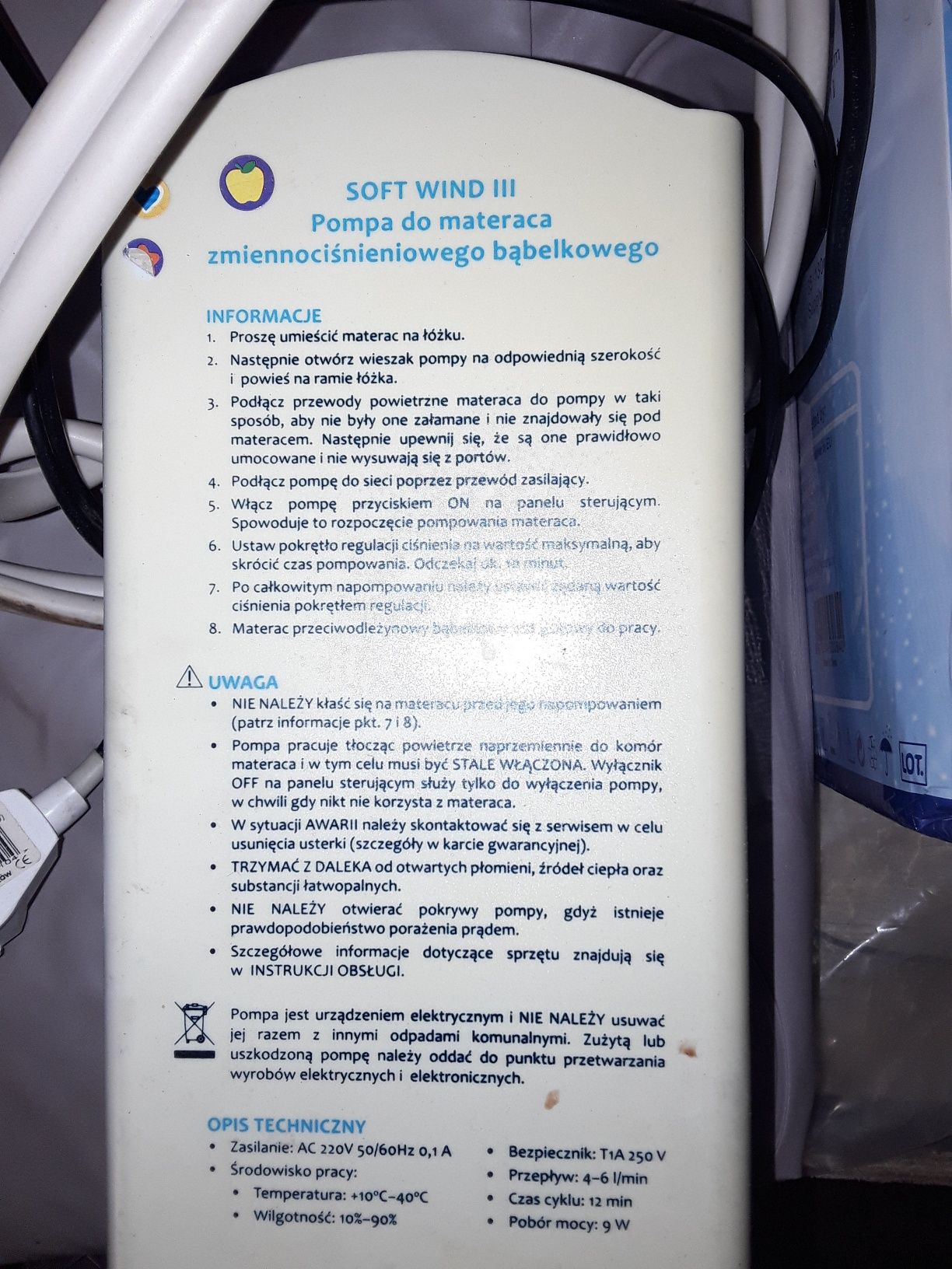 Materac przeciw odleżynowy