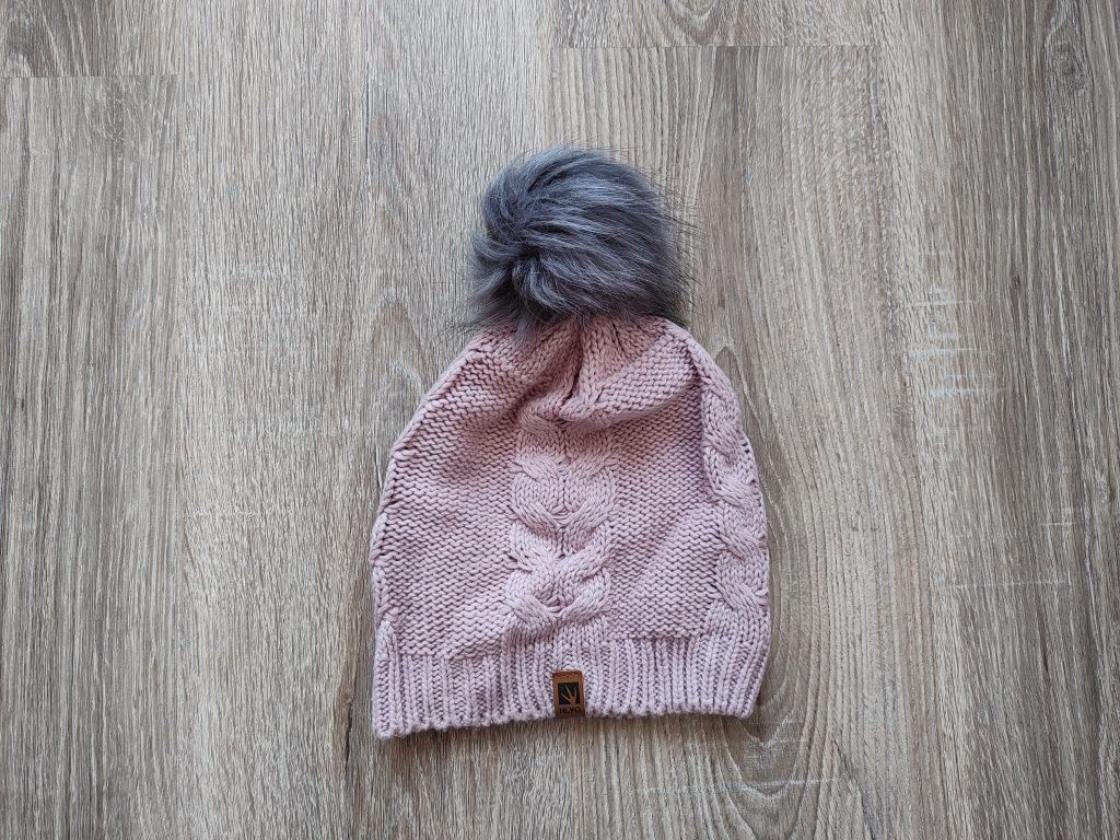 Zimowy zestaw damski czapka i komin warkocz Heyo