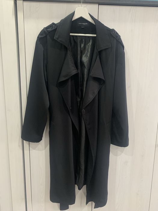 Płaszcz Kappahl M 40 42 oversize czarno prochowiec trencz płaszczyk