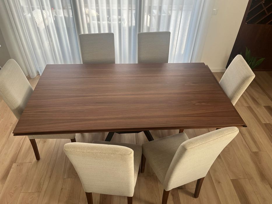 Sala Completa (Mesa, Móvel TV, Cadeiras, Sofá, Bancos, Cadeirão)