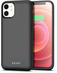Trswyop etui z baterią do iPhone 11 powerbank 6200mAh powercase czarne
