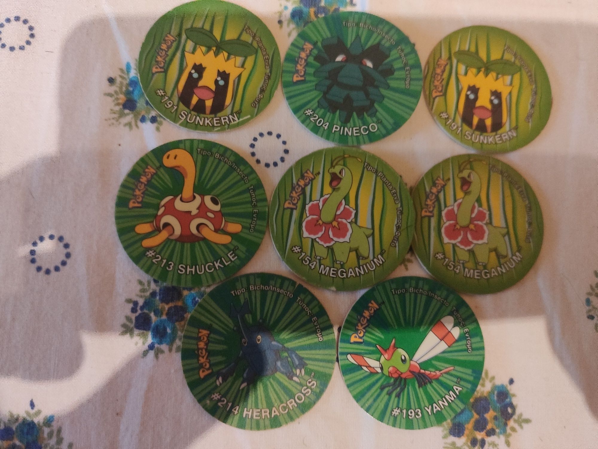Tazos Pokémon e porta tazos