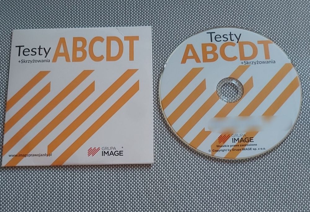 Testy na prawo jazdy A B C D T + skrzyżowania płyta CD