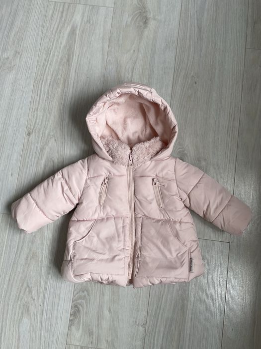 Kurtka dziewczęca zimowa Zara 74 6/9m