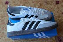 adidas originals SAMBA OG  Biały „Buciki” dla dzieci.37