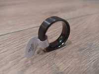 NOWY Czarny pierścionek ze stali 18.1 MM rozmiar 8  1