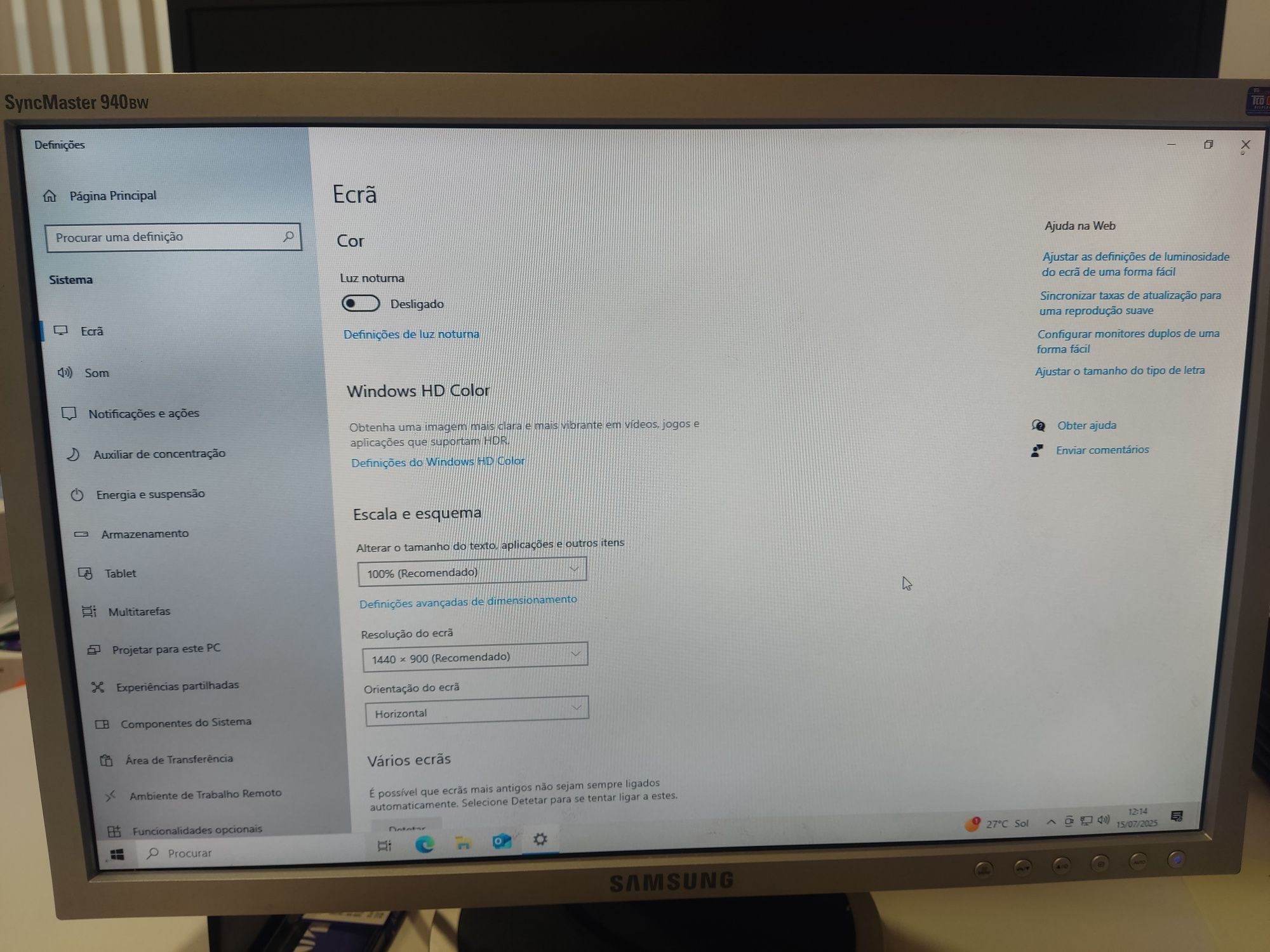 Monitor da samsung
