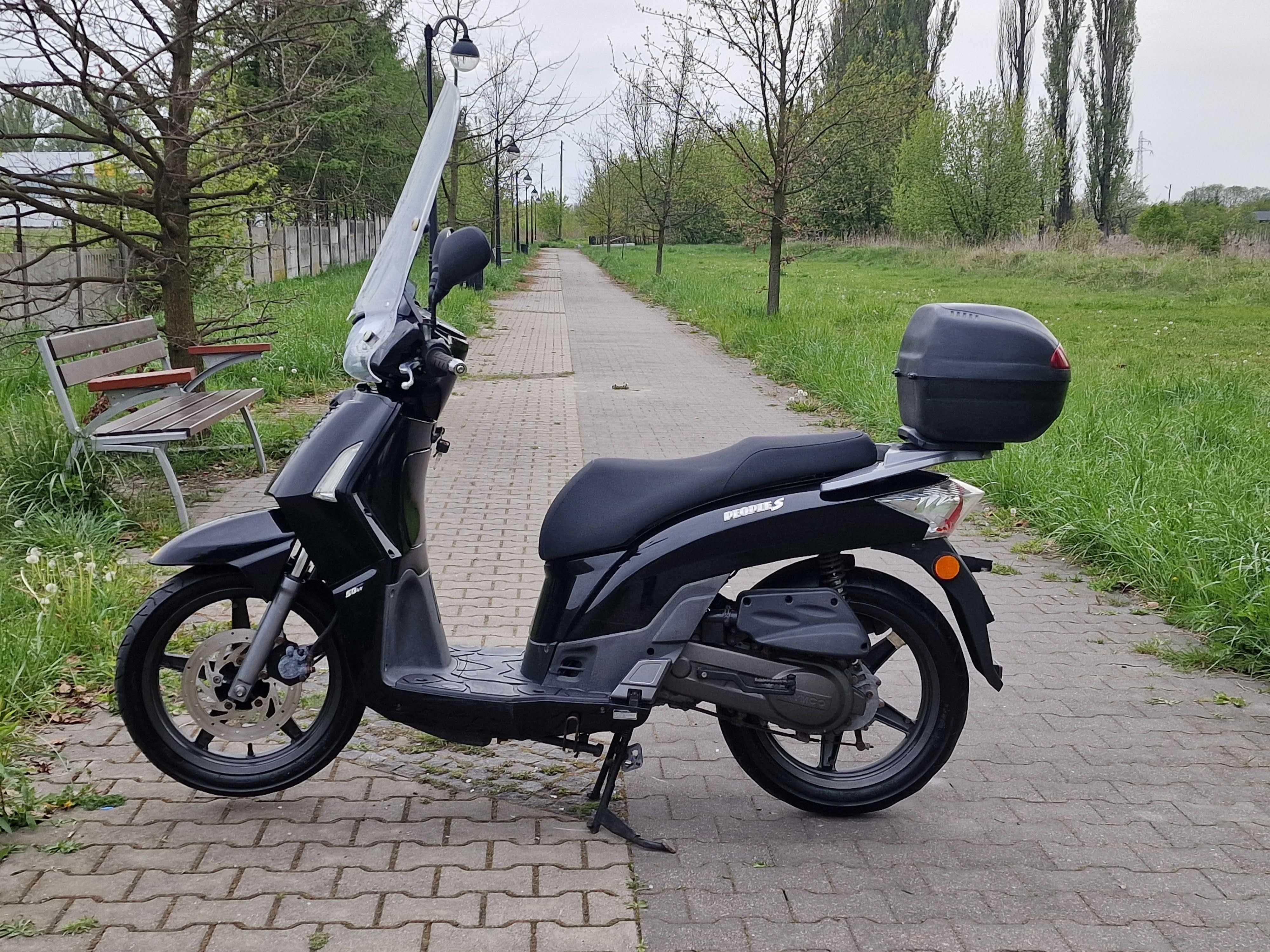 Skuter Kymco People S 50 4T na dużych kołach 16" * szyba * kufer*