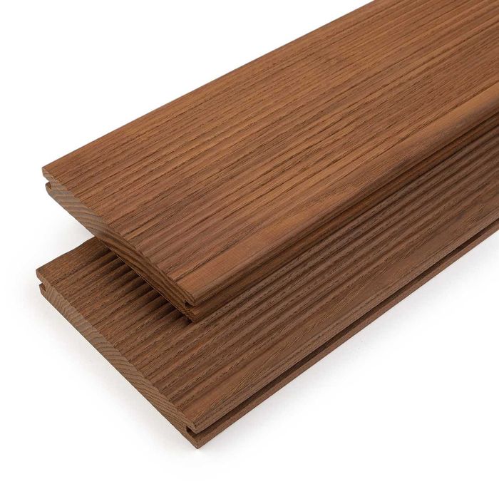 Терасна дошка із деревени термоясеня