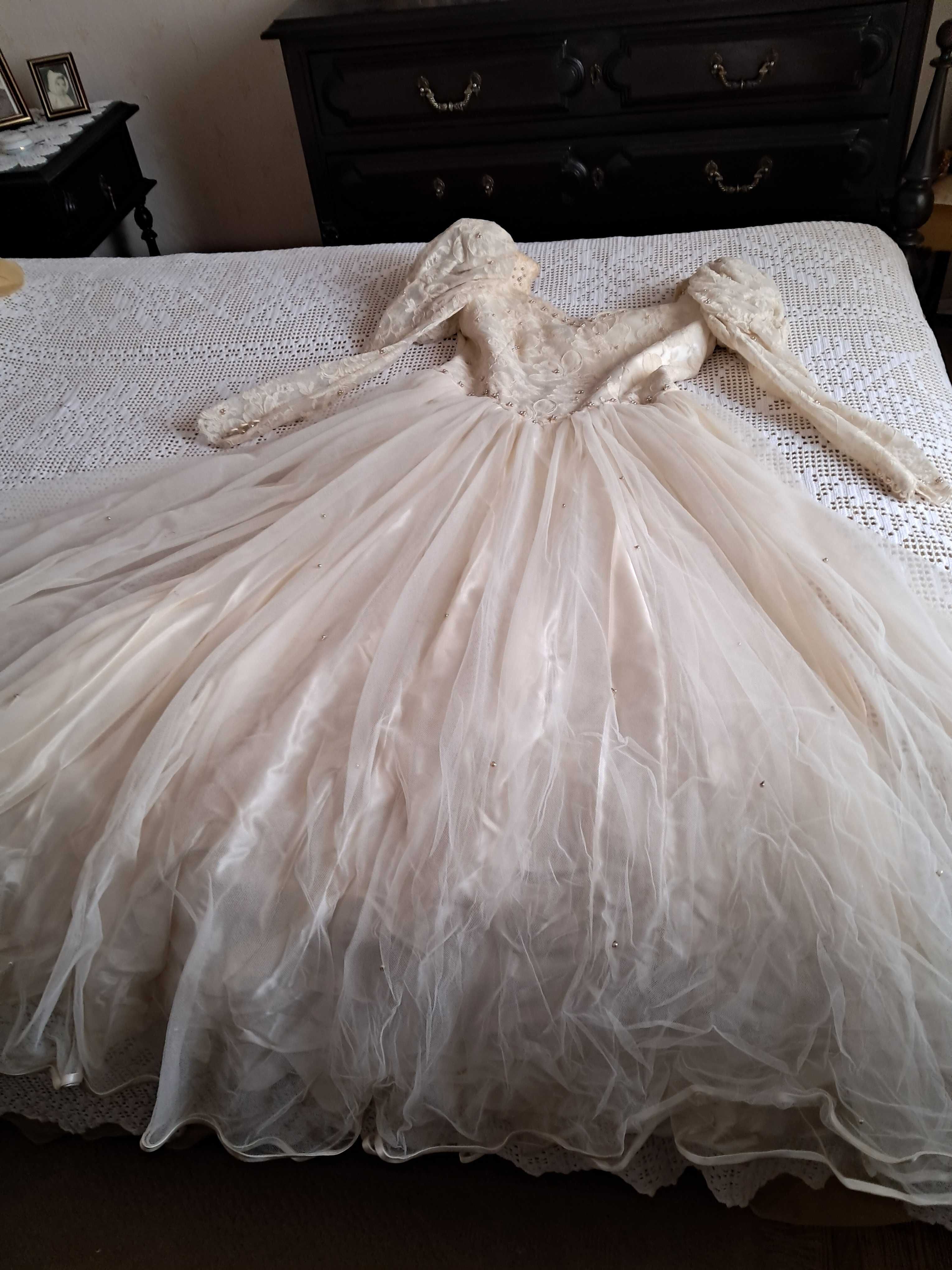 Vestido de noiva cor de marfim da Tito Cunha