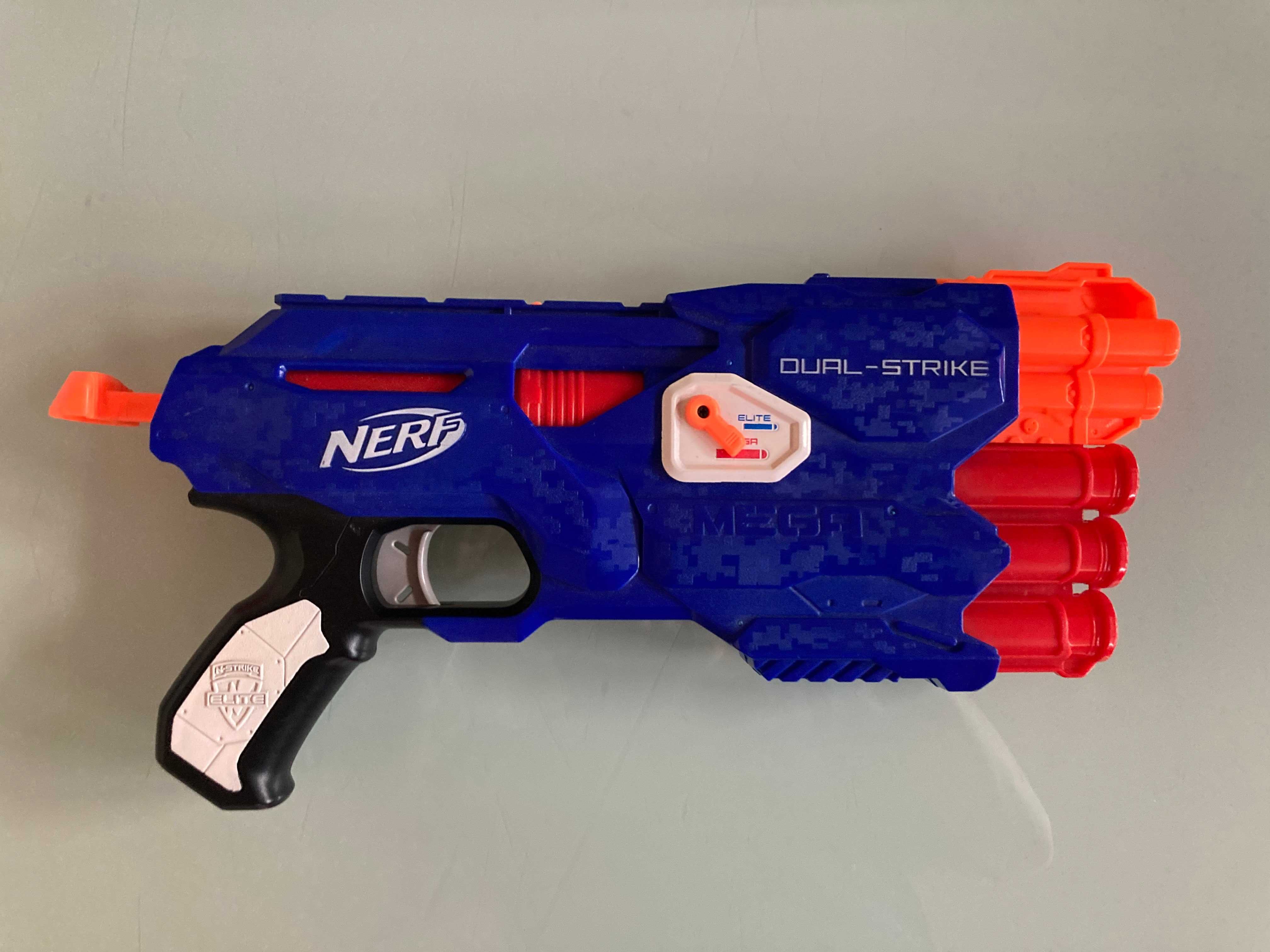 NERF pistolet karabiny łuk elite dart tag dual-strike rebelle 6 sztuk