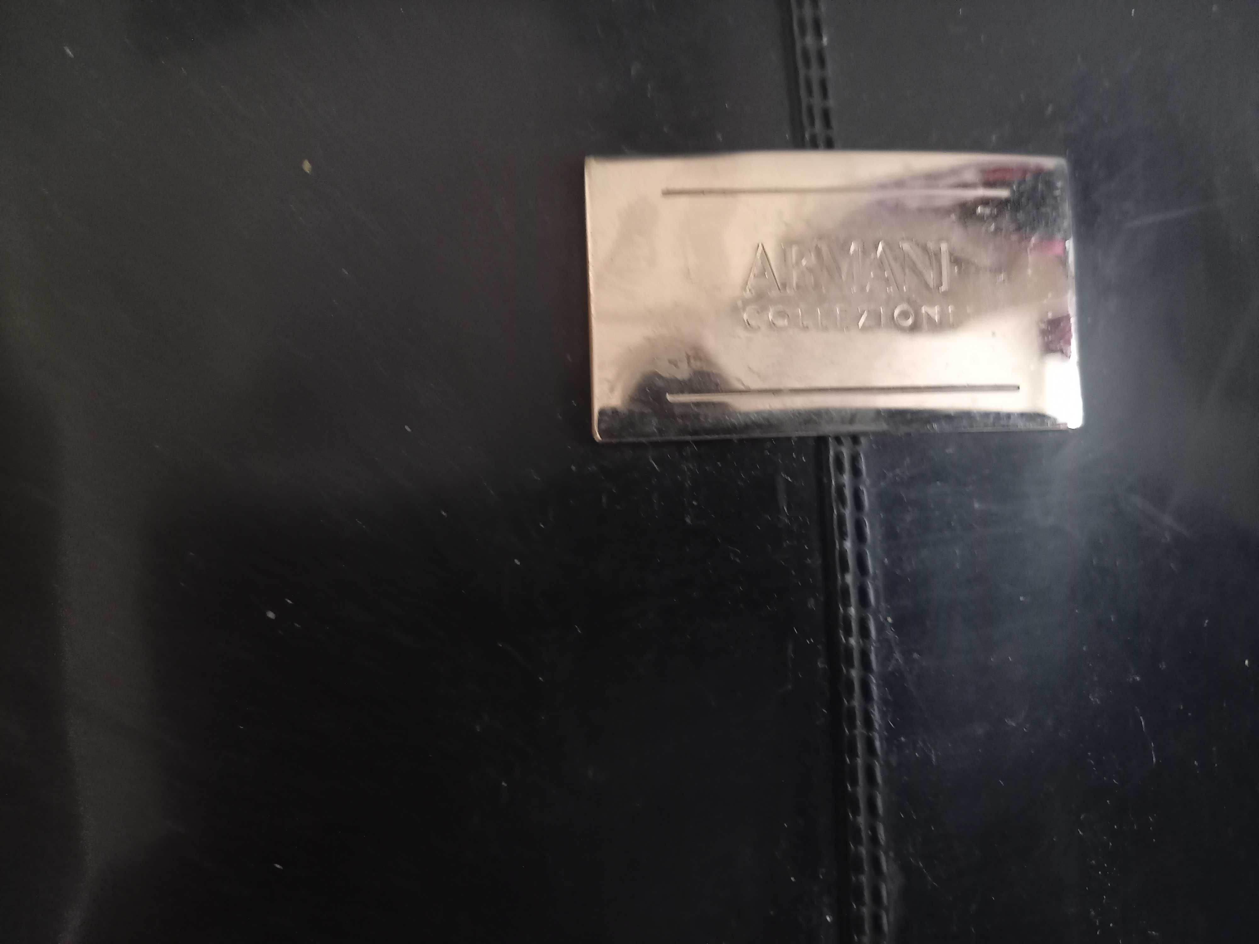 Czarne kalosze na obcasie Armani Collezioni 39