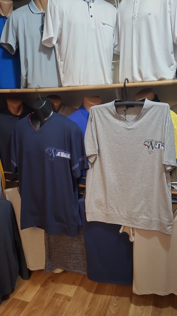 Мужские футболки. Великаны! Турция. 6xl- 9xl. Хлопок.