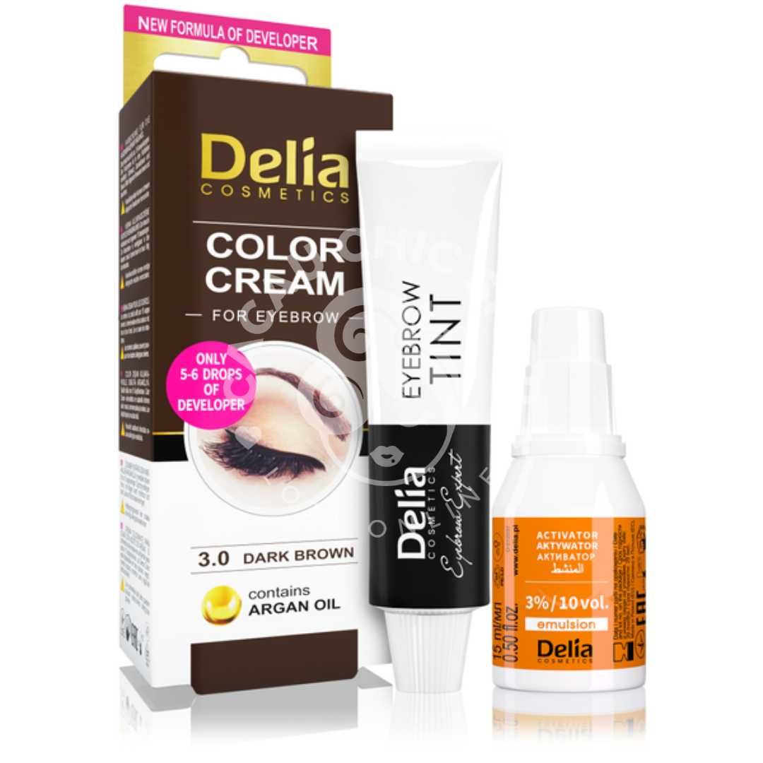 Color Cream Henna Castanho Escuro Sobrancelhas - Micropigmentação