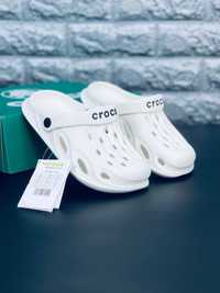 Шлепанцы Crocs мужские белые шлепки кроксы сабо тапочки 36-45