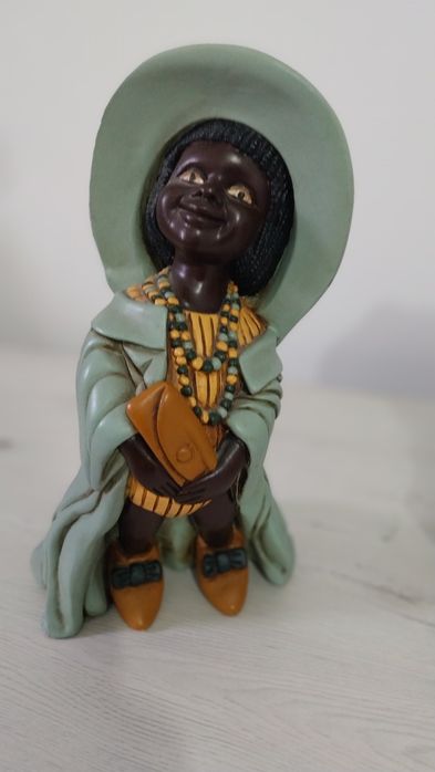 Casal de africanos pintados à mão