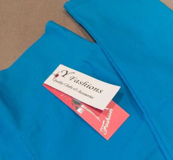 Leginsy Obcisłe S/XS Niebieskie Nowe YFashions z metką