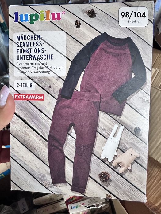 Дитяча безшовна зональна термобілизна Lupilu