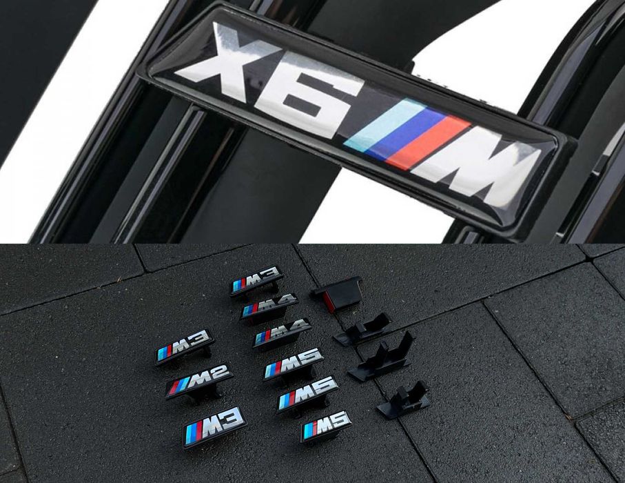 Шильдик М2 М3 М4 М5 М6 X3M X4M X5M X6M в решотку радиатора ноздри BMW