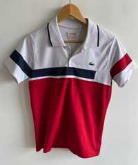 Lacoste sport koszulka czerwona polo t-shirt s męski